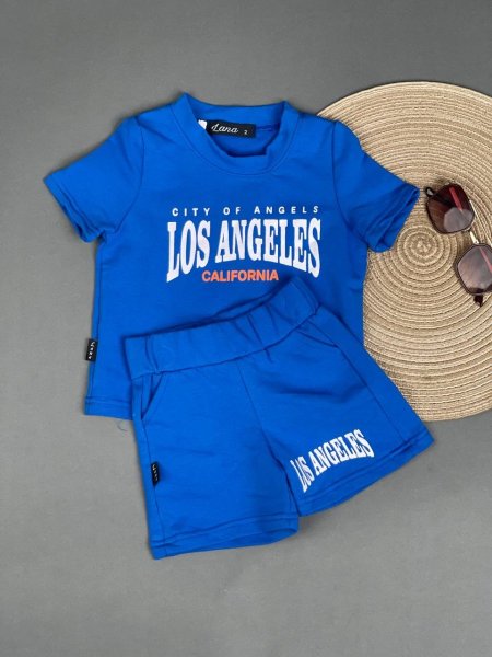 100% cotton sweater Los Angeles - blue