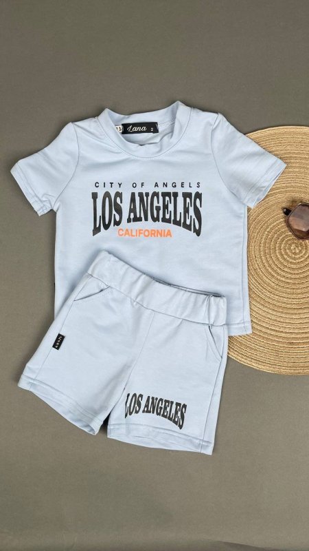 100% cotton sweater Los Angeles - baby blue